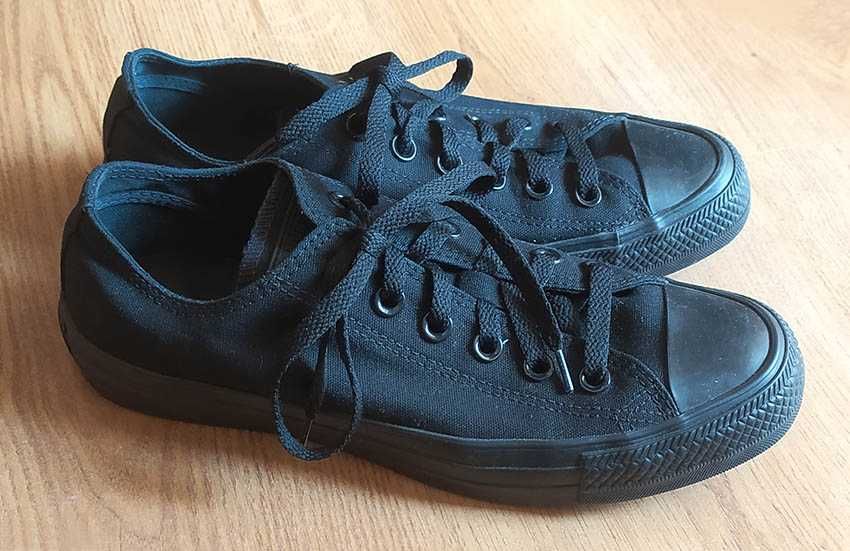 trampki Converse, czarne, krótkie, rozmiar 39