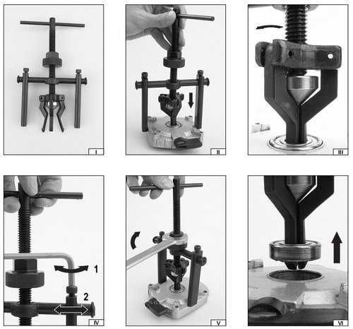 Набір для зняття внутрішніх підшипників Съемник внутренних подшипников