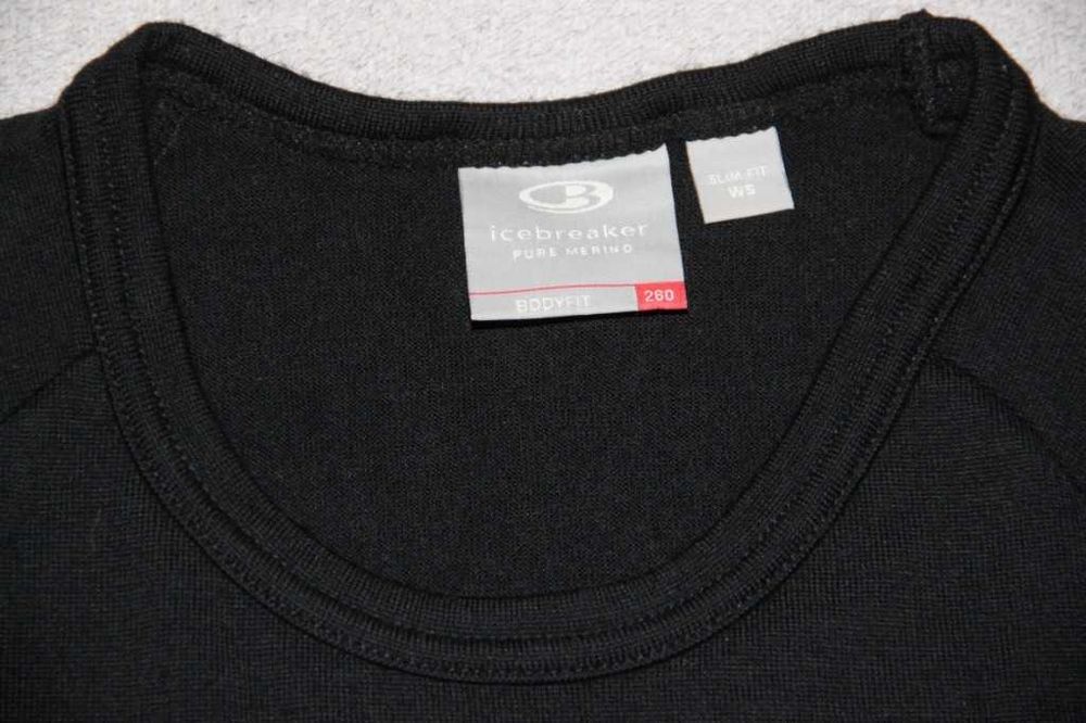 Icebreaker Bodyfit Basic 260 Damska Bluzka Termiczna 100% Merino Wool