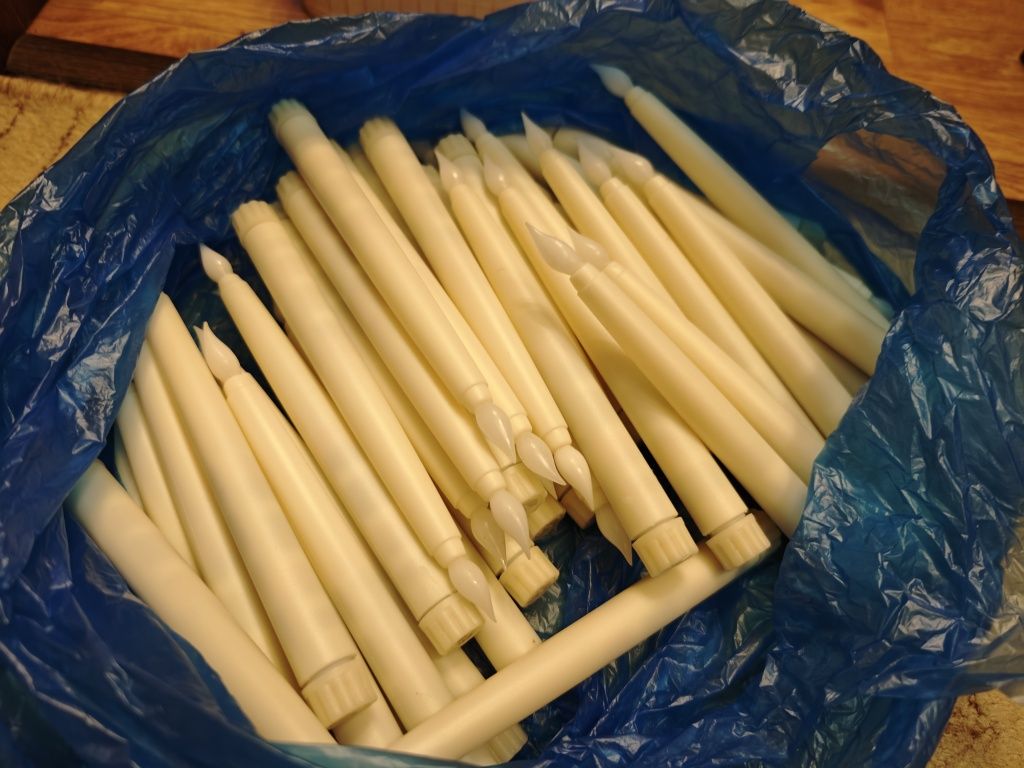 50szt świec LED z bateriami imprezy wesele taniec ze świecami ozdoba
