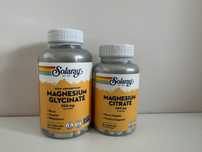 Solaray, гліцинат цитрат магній magnesium глицинат магний