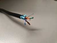 MIEDZIANY zewnętrzny Kabel przewód F/UTP ekranowany skrętka lan domofo