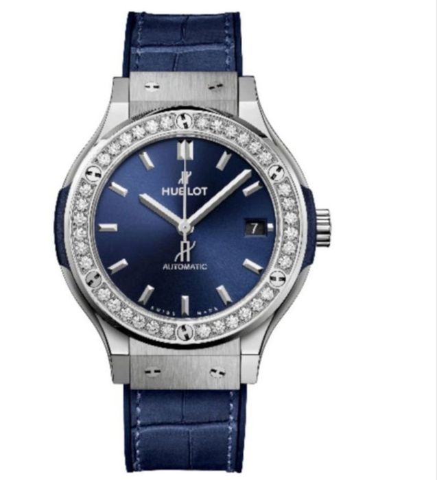 Zegarek Hublot Classic Fusion Titanium Blue Diamonds – 38 mm