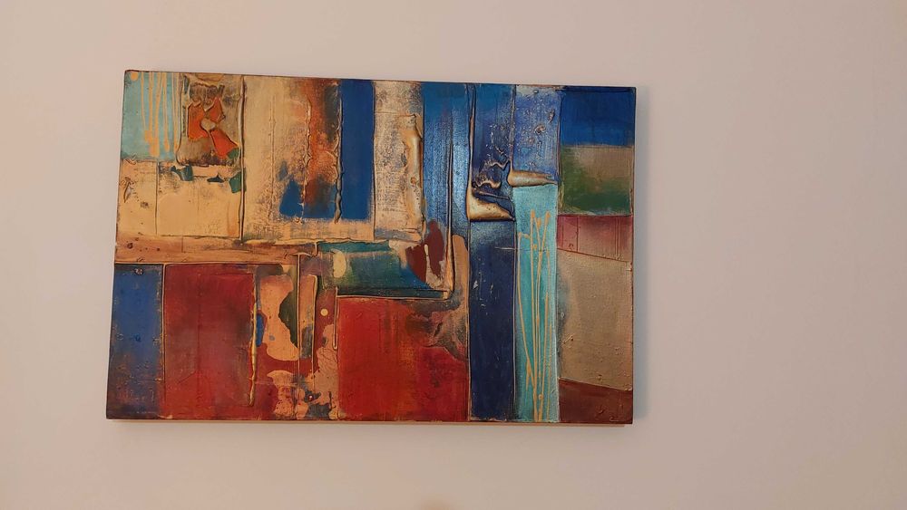 Quadro abstrato - C.A. Jasper - acrílico sobre tela