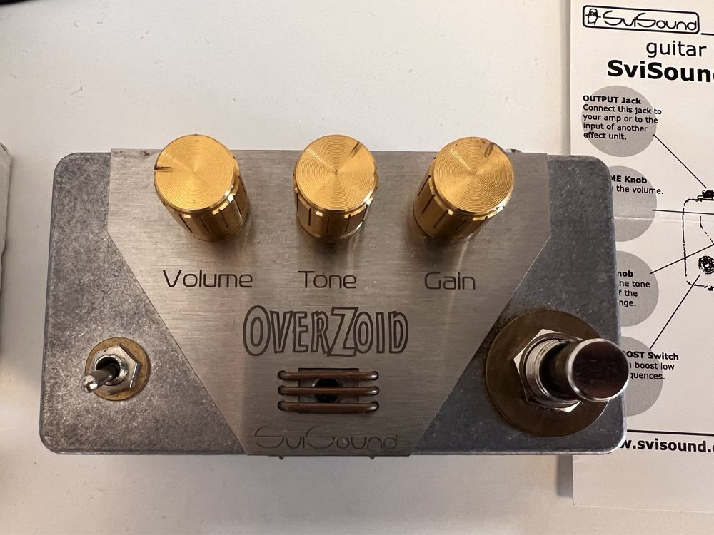 Гітарна педаль ефектів SviSound Overdrive OverZoid oz01