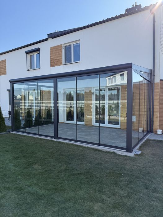 Ogrod zimowy 350x606 cm w całosci oszklony CENA Z MONTAŻEM