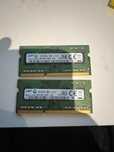 2x Samsung 4GB DDR3 1Rx8 PC3L-12800S-11-13-B4 Laptop memory
