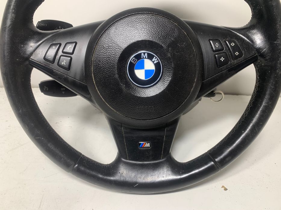 Kierownica kompl M pakiet BMW E60 E61 START STOP LCI Stan bdb Oryginał