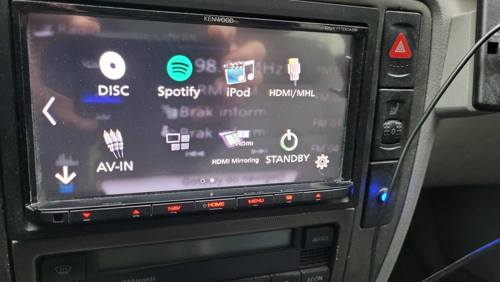 Radio Kenwood DNX-7170DABS HDMI DVD BT GPS DAB+ Nawigacja Garmin