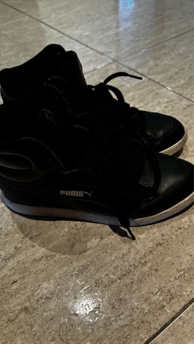 Tenis puma couro preto 37