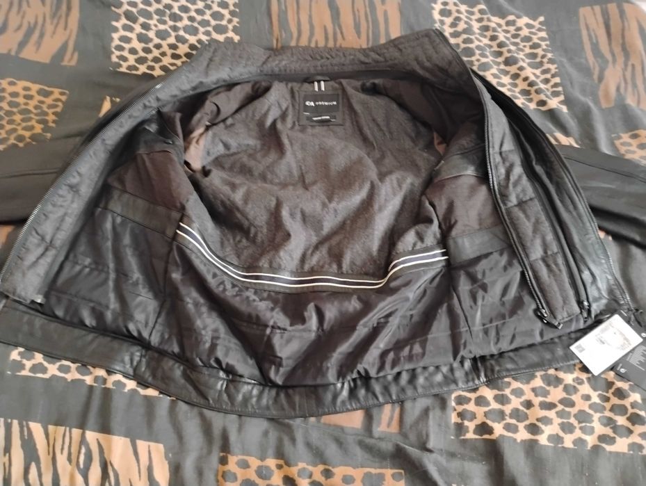 Kurtka Skórzana Młodzieżowa-Męska Czarna - S