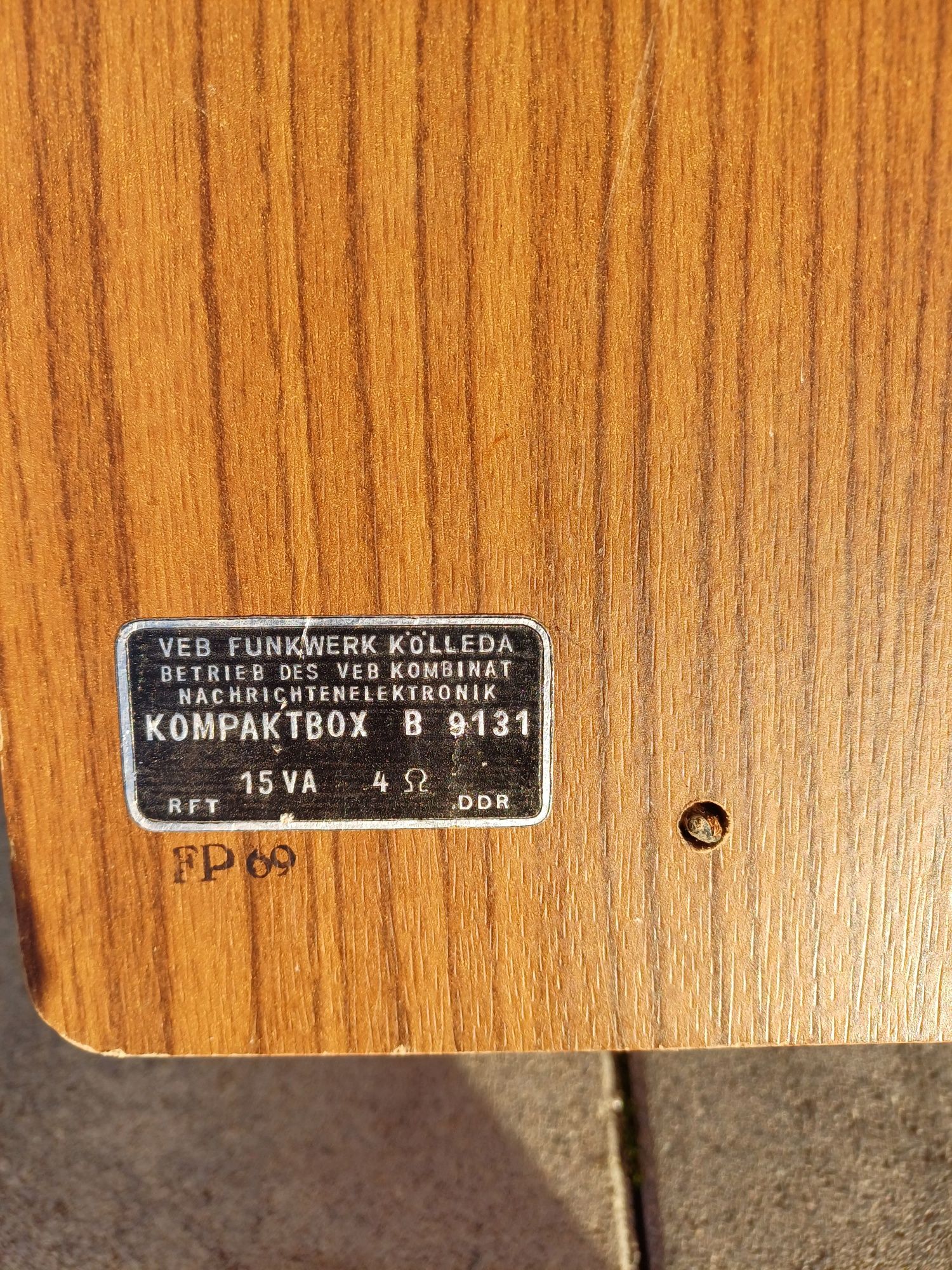 Głośnik - produkcja DDR