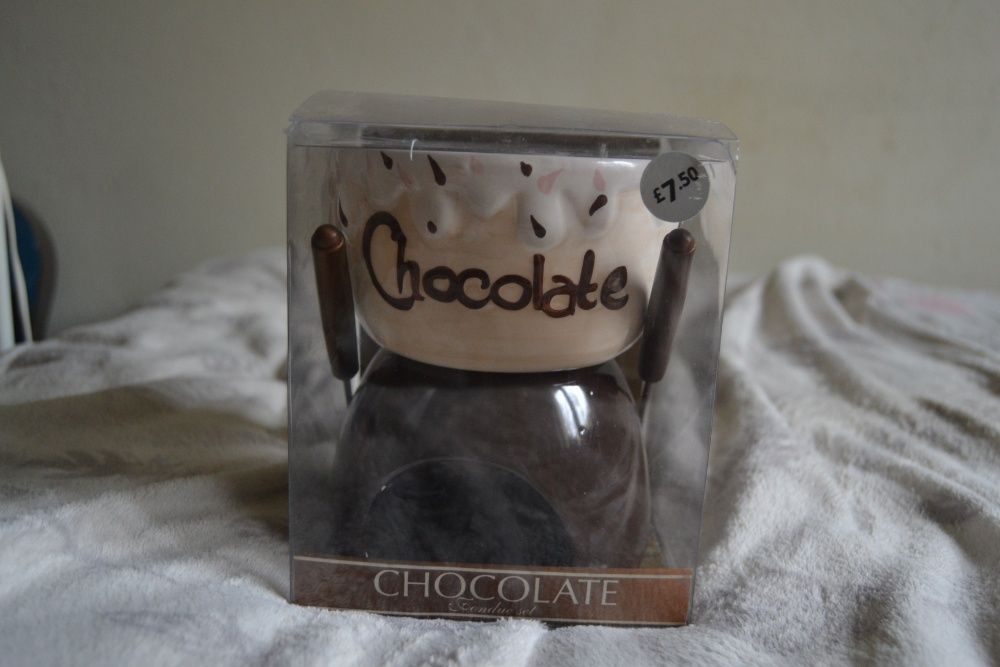 Ceramiczny zestaw do fondue podgrzewanie czekolady gorąca czekolada