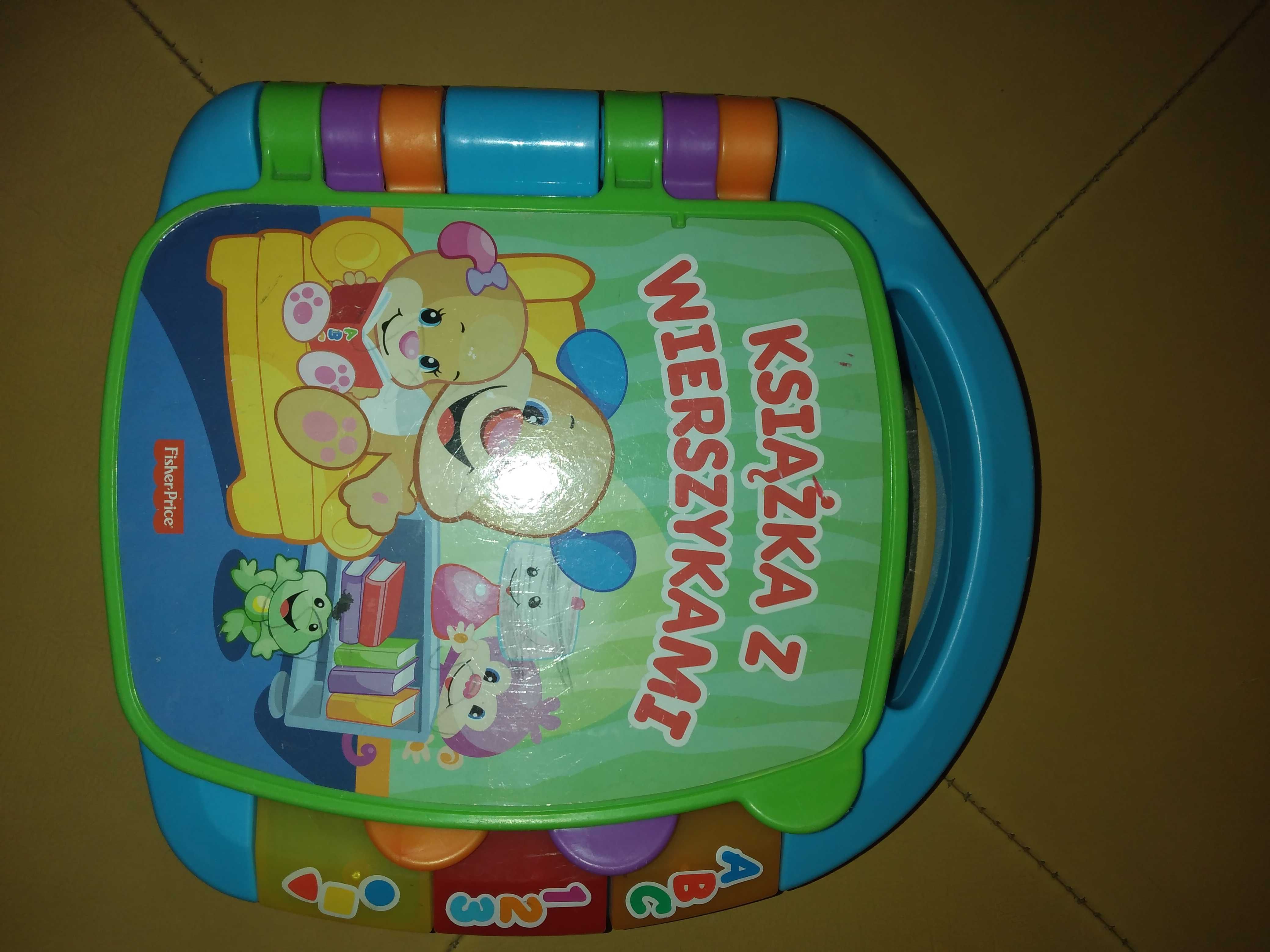 Interaktywna ksiazka z wierszykami fisher price