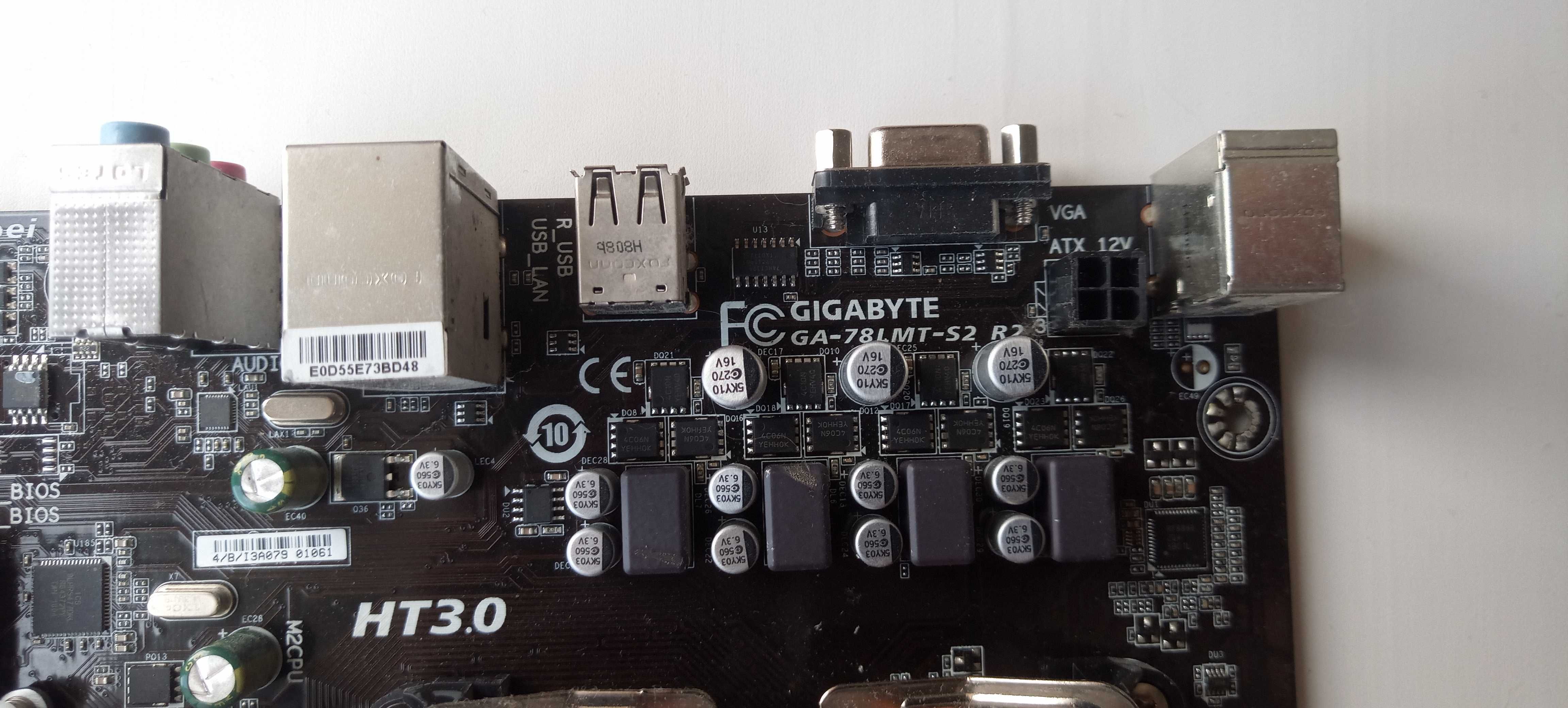 Gigabyte ga -78lmt +12gb ram+ phenom x2 975 + coller graits