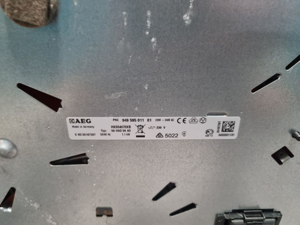 Kuchnia elektryczna AEG 58 HAD 56 A0