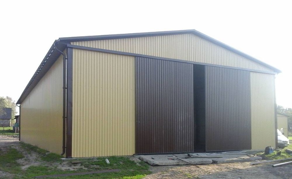 Hale, Wiaty, Garaże, Konstrukcje Stalowe - Murowe - Kombinowane.