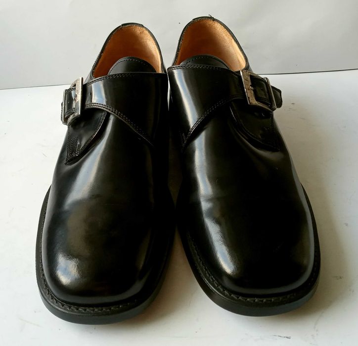 Чоловічі шкіряні туфлі монки