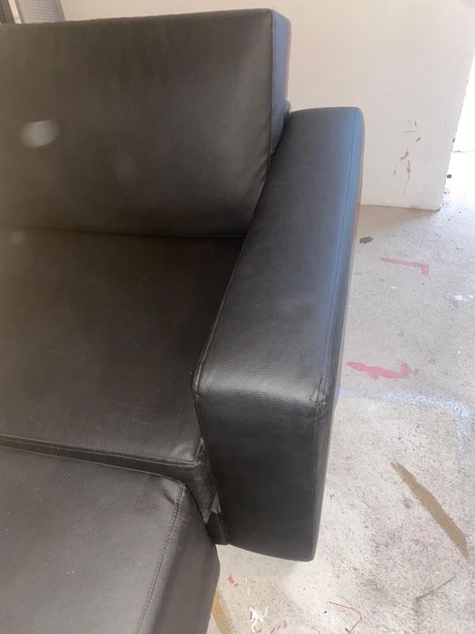 Sofá Napa Preto Chaise Longue