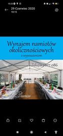 Wynajem namiotów okolicznościowych namiot na imprezę