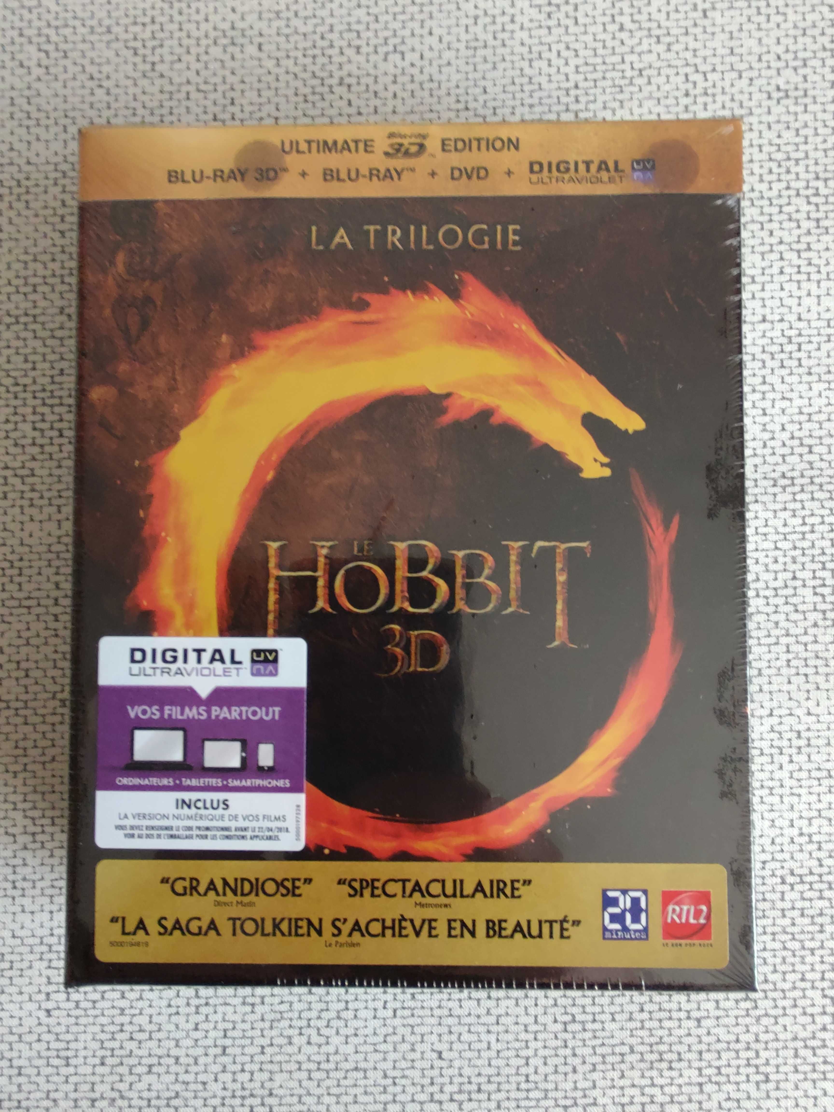 Hobbit 3D Trylogia Blu-Ray - nowa w folii, wydanie francuskie