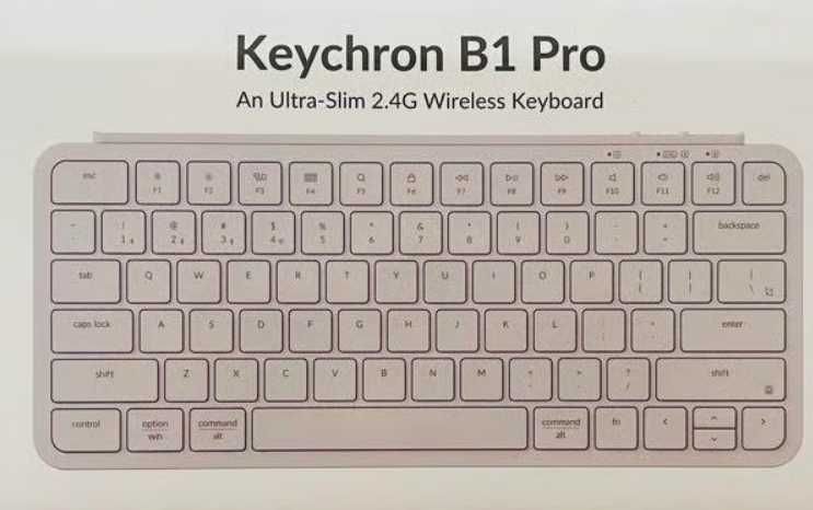 Teclado Low Profile Wireless Keychron B1 White PT-PT ISO