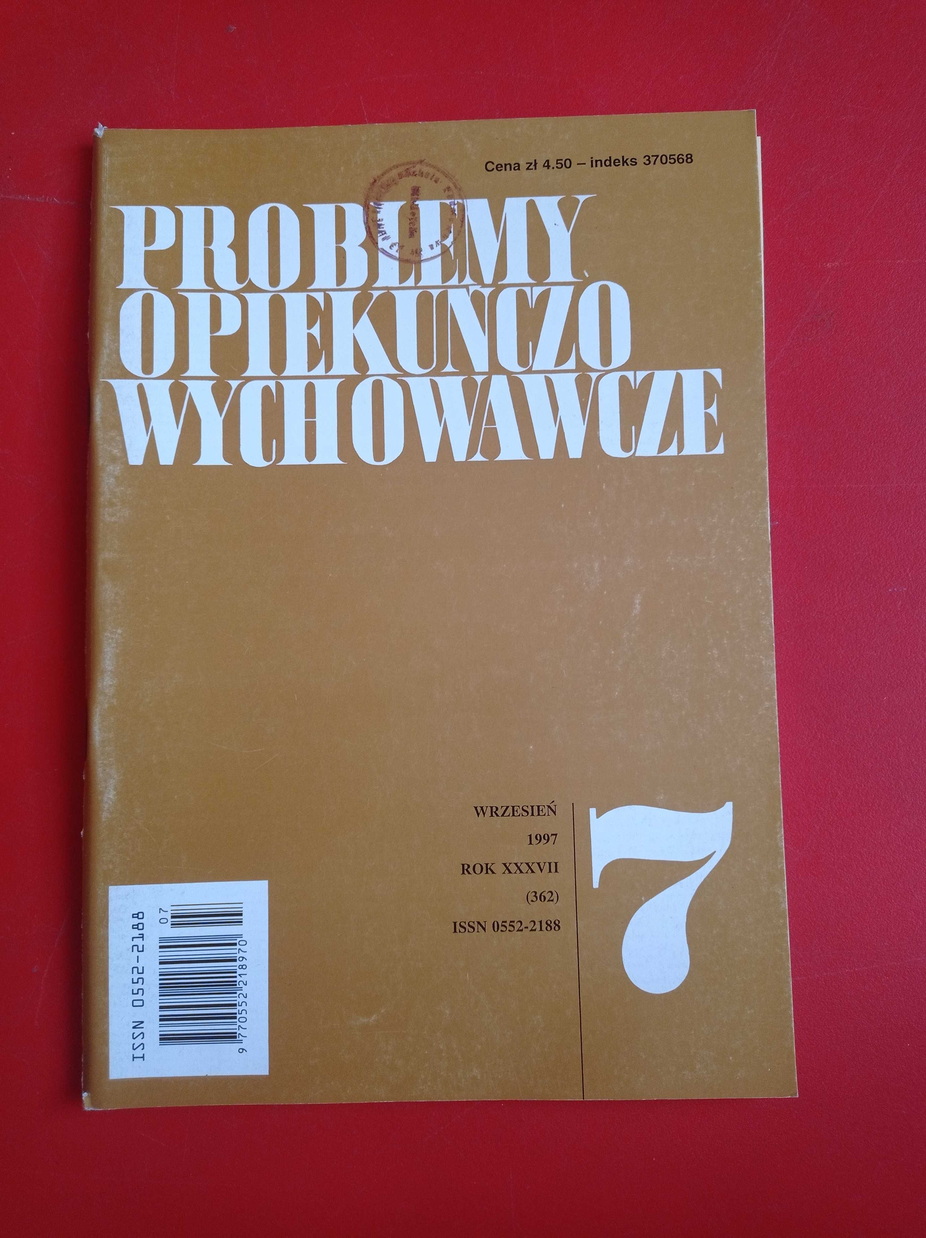 Problemy opiekuńczo-wychowawcze, nr 7/1997, wrzesień 1997