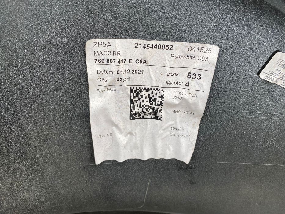 Zderzak vw touareg 760 tył