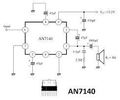 AN7140 Amplificador de potência 5W   (NOVO)