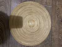 Большая деревянная бамбуковая тарелка декоративная ikea