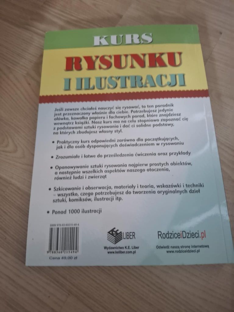 Książka, podręcznik.Kurs Rysunku i Ilustracji