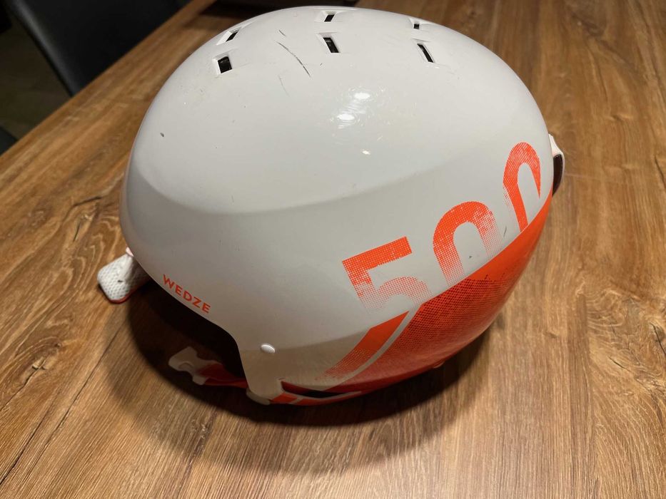 Biały kask narciarski Wedze carving 500, roz.S 53-56, wysyłka w cenie!