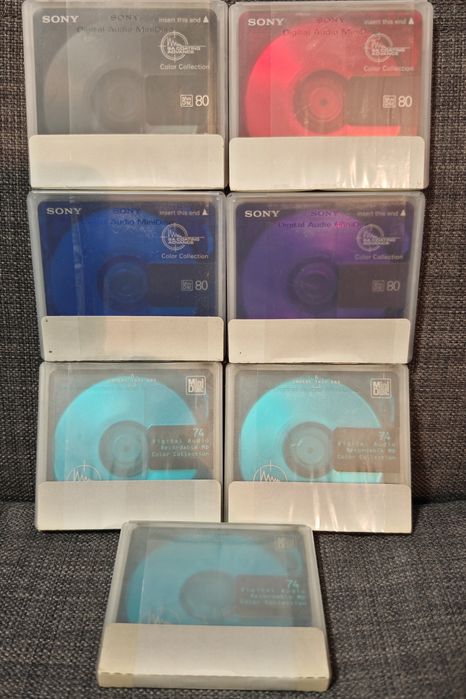 Минидиски minidisc Sony 80 min 7 шт