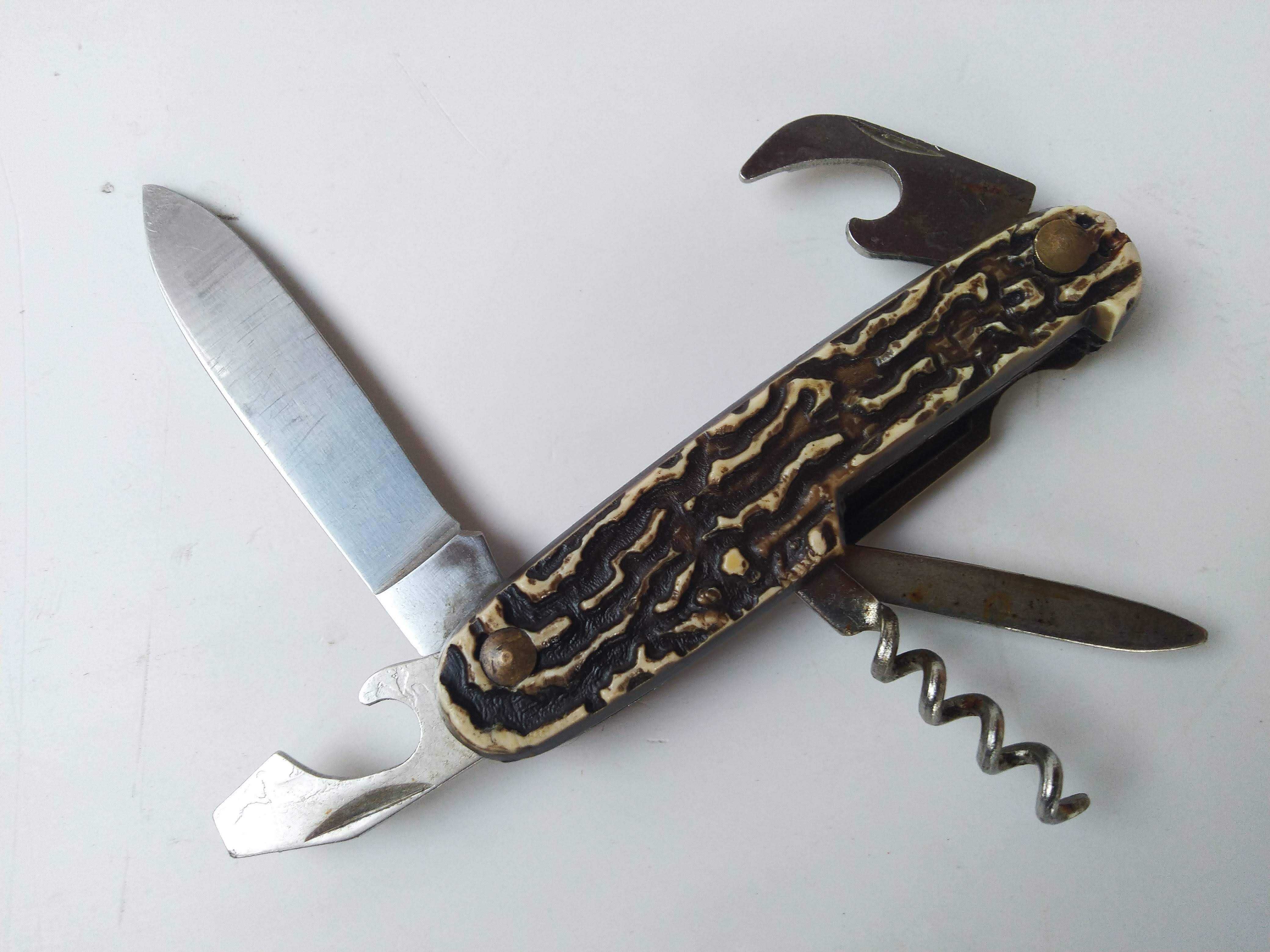 Раритетный винтаж немецкий ножик Rostfrei олень шило открывашка штопор