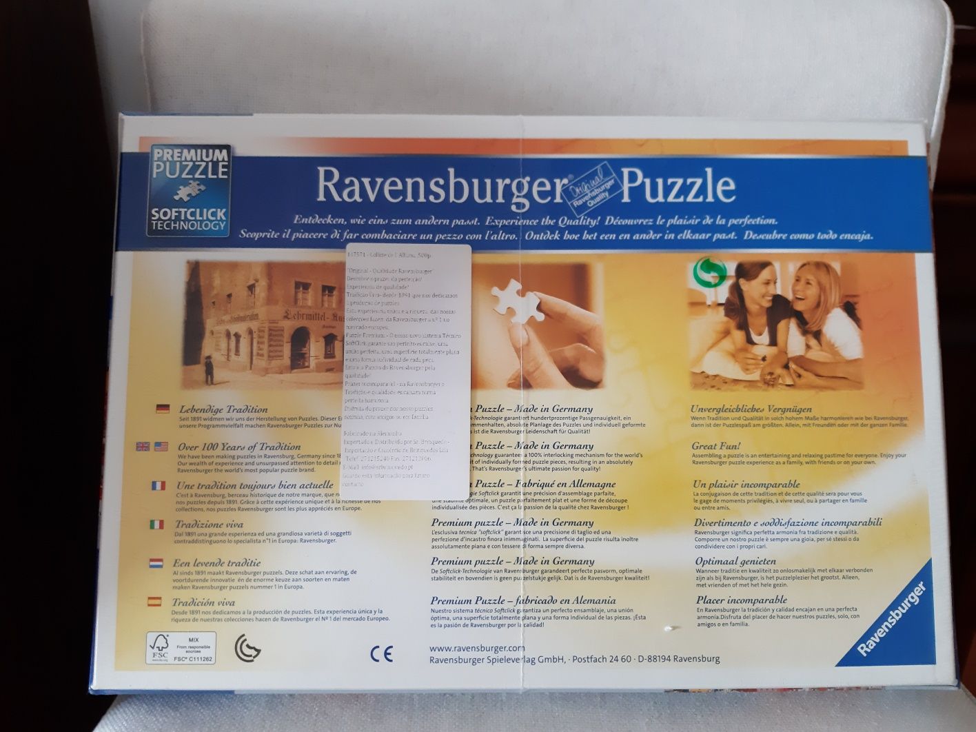 Puzzle Lisboa 500 peças Rasensburger Novo