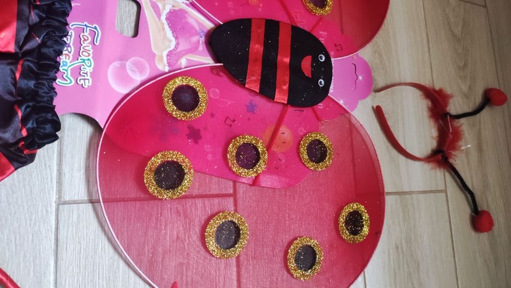 Костюм божої корівки, бедрика, набір сонечка. Леді Баг . Карнавальний