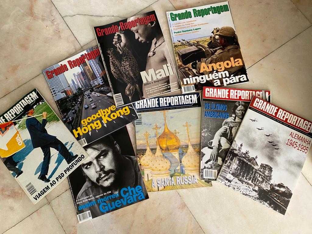 Revistas "Grande Reportagem" (coleção de 65 revistas de 1992 a 2001)