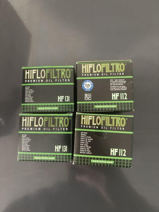 4 Filtros de Óleo Hiflofiltro HF131 e HF112