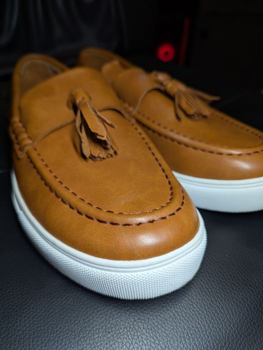 Чоловічі шкіряні лофери ASOS design