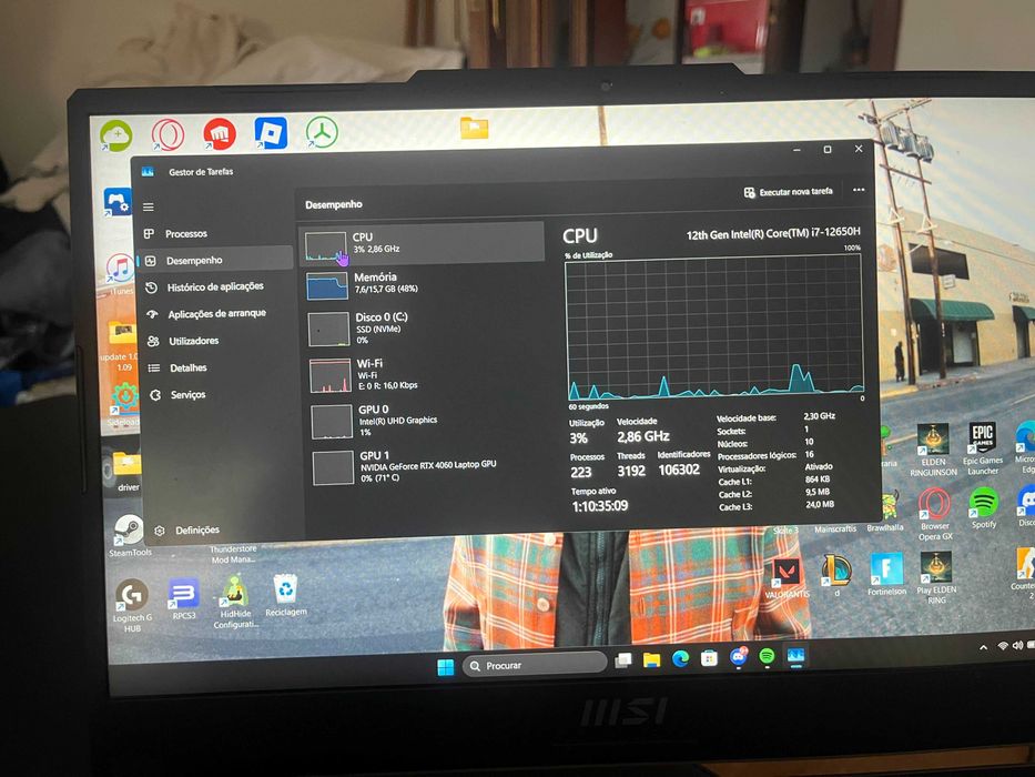Portatil Gaming MSI Cyborg A12VF