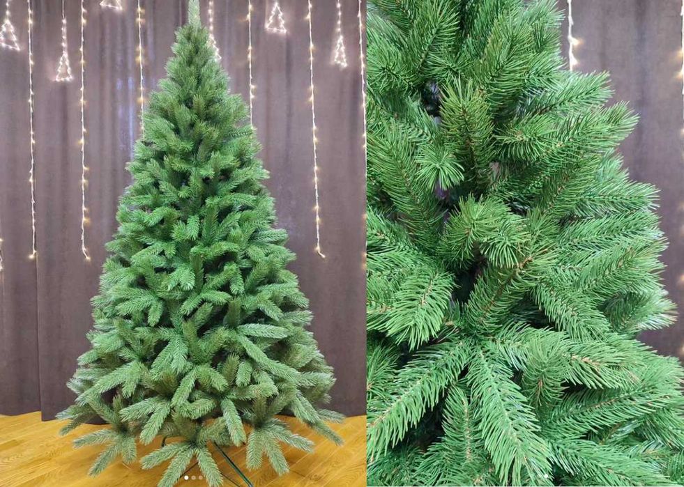 Хіт продажу! Буковельська лита штучна ялинка зелена! Литая ель Голубая