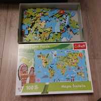 Edukacyjne puzzle Trefl Mapa Świata