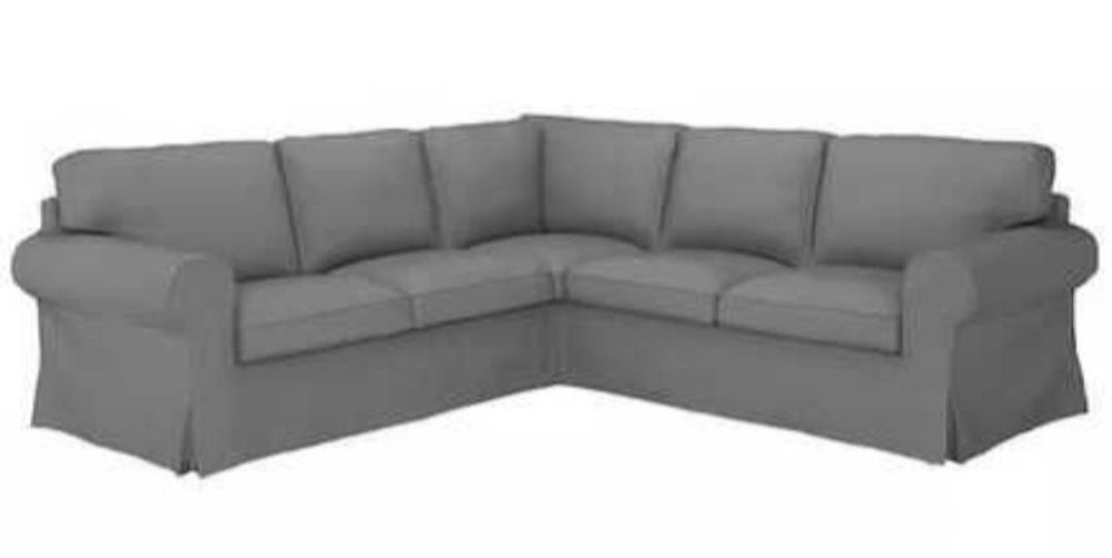 Ikea EKTORP pokrycie sofy 4 osobowej remmarn szary