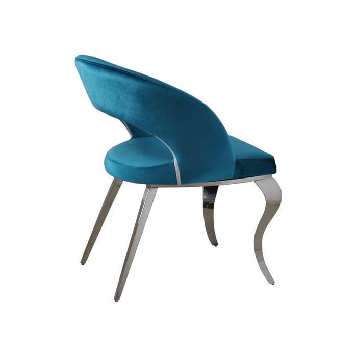 Krzesło glamour Anatole Dark Blue nowoczesne krzesło tapicerowane