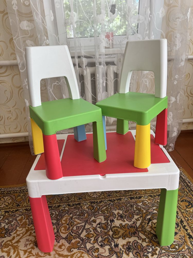Комплект меблів Tega Multifun 1+2 Multicolor 2 стільці