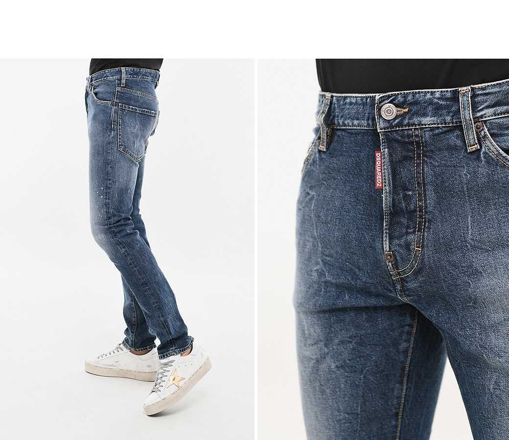 DSQUARED2 włoskie jeansy spodnie COOL GUY JEAN Oryginalne