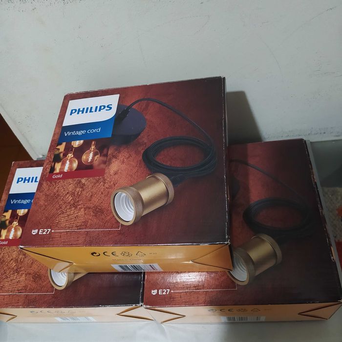 Promo!Czytaj opis Oprawa ozdobna vintage ze sznurem Philips loft