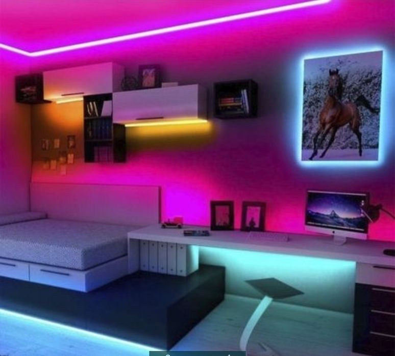 Rgb лента, ргб лента светодиодная подсветка, led лента 5м