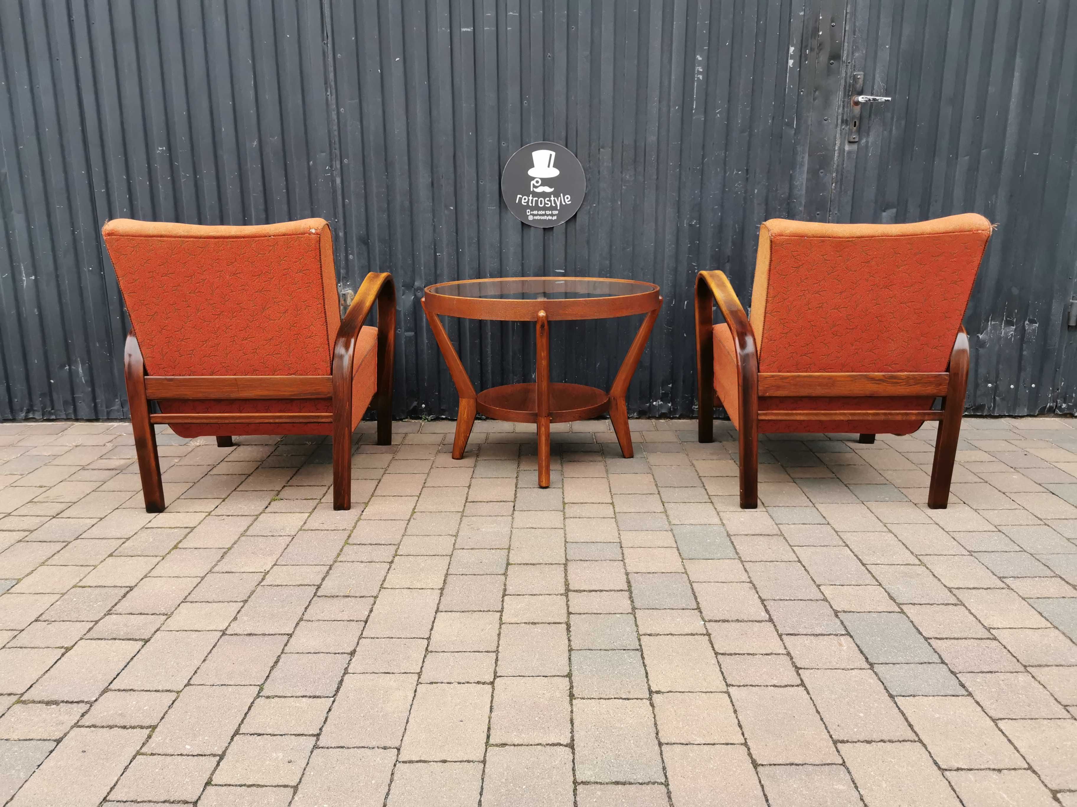 Zestaw ART DECO Kropáček & Koželka, Czechosłowacja '40-'60, Retro, PRL