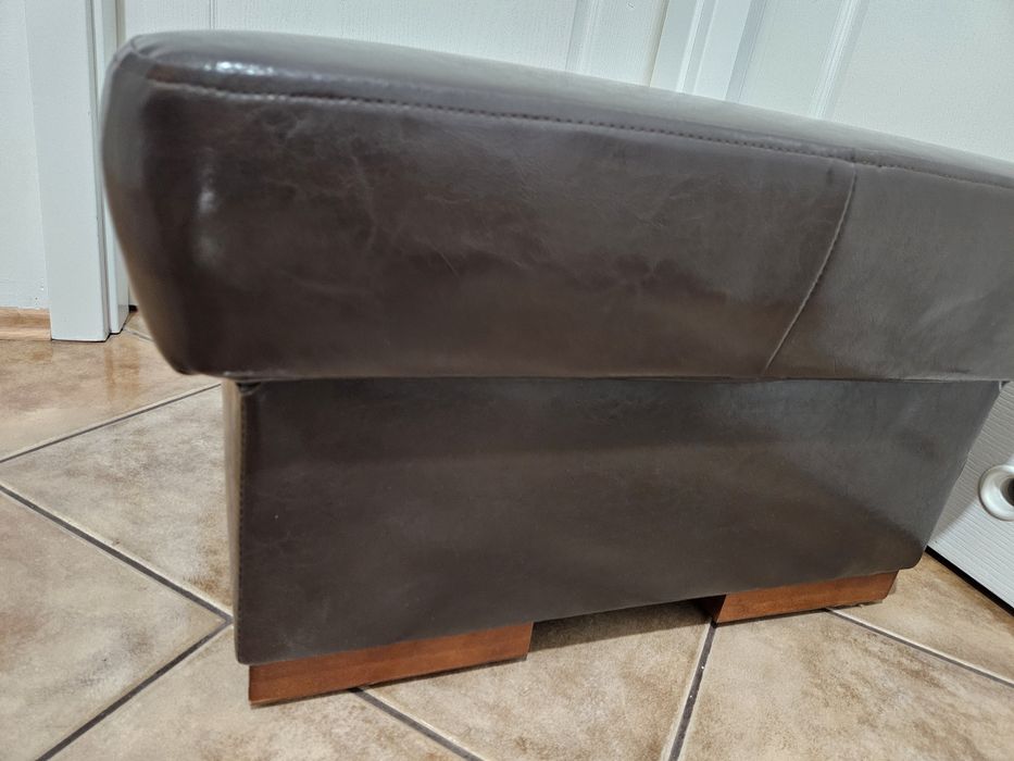 Pufa ekoskóra brazowa